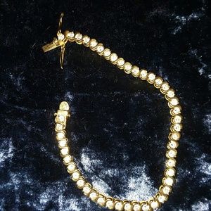 Vintage signed tennis braclet